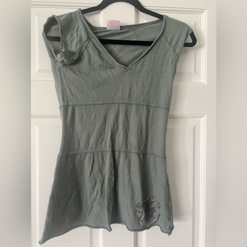 Ankh embellished shirt